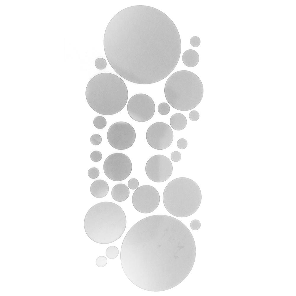 

Зеркальный декор на стену серебряный