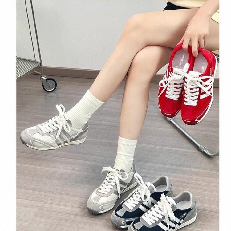 Retro Inner Height Increase German Training Shoes Women's 2025 New Summer Versatile Breathable Mesh Forrest Gump Shoes Soft-soled Mountaineering Shoes