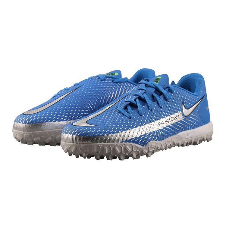 Nike Pantofi sport pentru copii Phantom GT Academy TF GS Albastru Fantomă Metalizat Argintiu Verde Furie CK8484-400