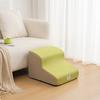Dog Ramp Stairs Stepped Incline Foam Pet Stairs Dog Stair Ramp Soft Slope Design Upholstered Pet Step Textured Textile