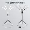 Luce LED Flessibile a 4 Bracci 3200K 5600K Rotazione a 360 gradi Luce di Riempimento Dimmerabile per Fotografia Live Streaming
