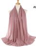 70*180cm bubble chiffon muslim headscarf for women solid color hijab scarf shawls and wraps hijab femme musulman kopftuch