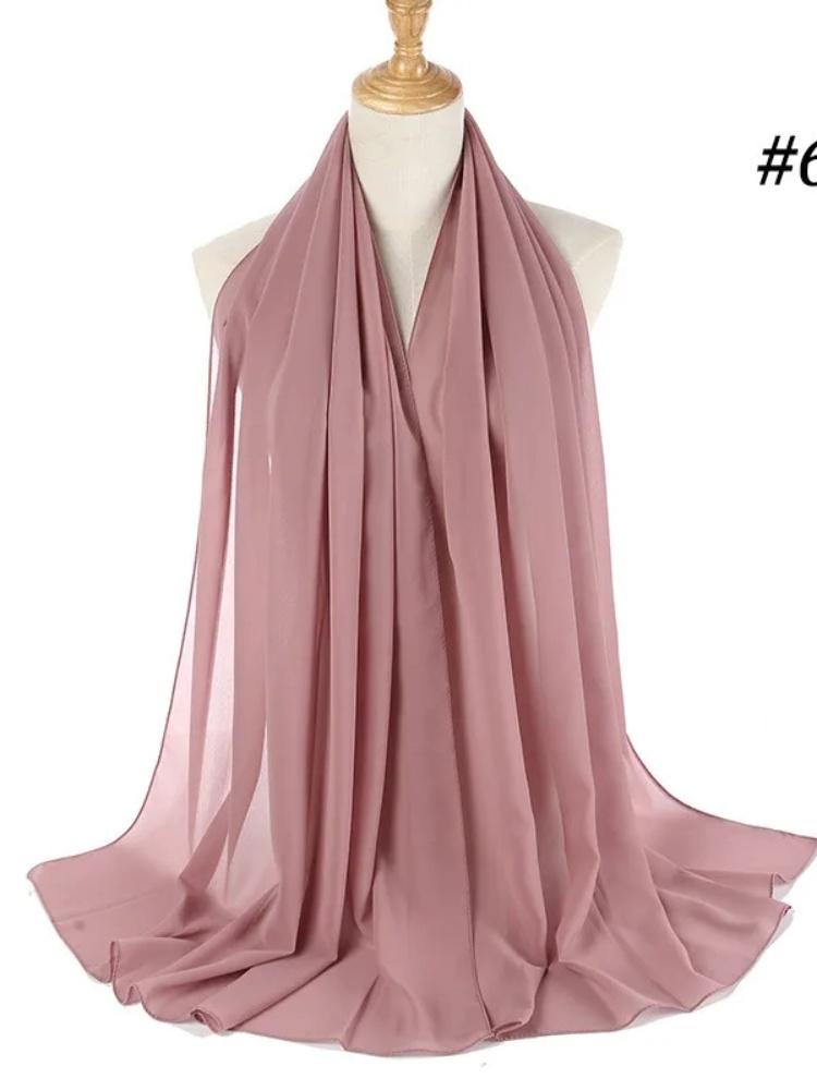 70*180cm bubble chiffon muslim headscarf for women solid color hijab scarf shawls and wraps hijab femme musulman kopftuch