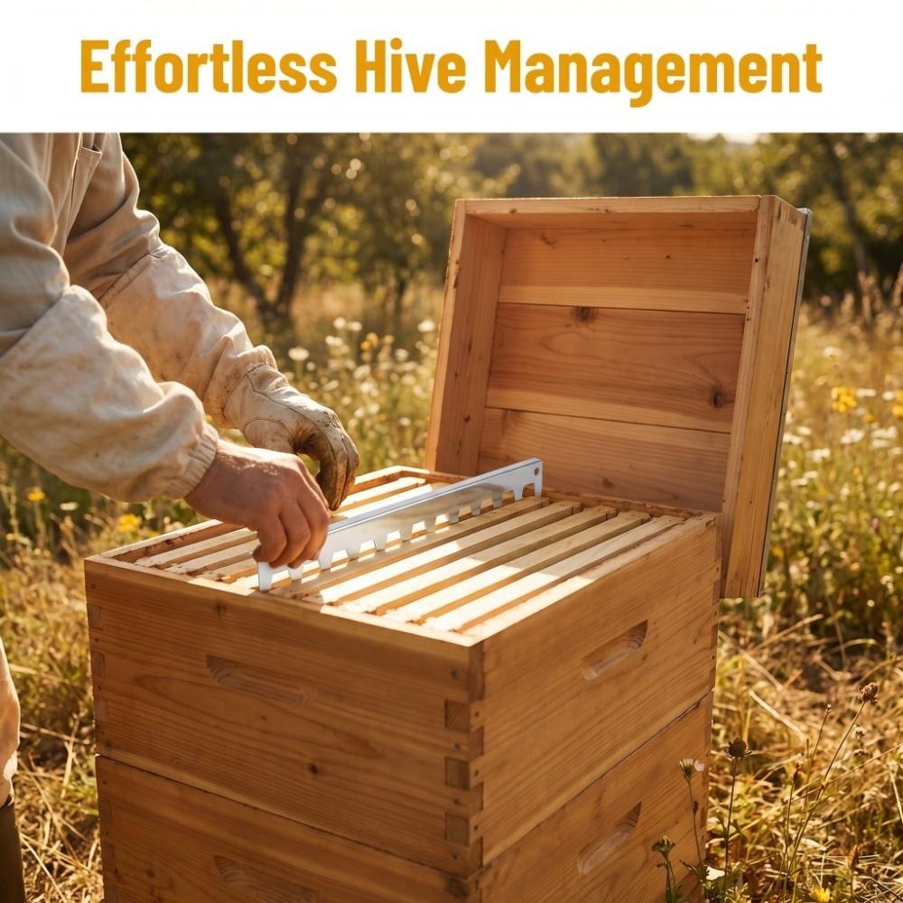 Silver Beehive Frame Spacer Durable Stainless Steel Strip Beehive Frame Strip  Apiary Management