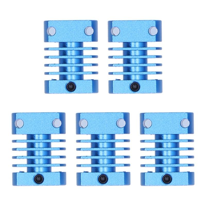 5 ks Chladič 3D tiskárny Hliníková slitina Rozptylový blok Extruder MK10 E3DV6