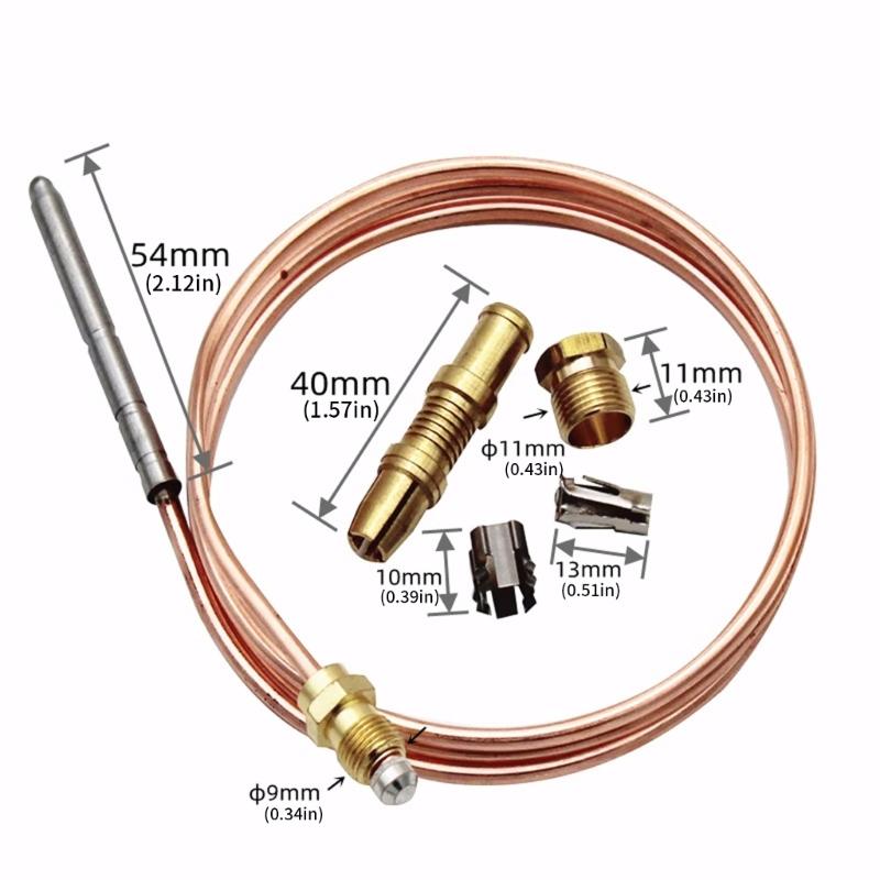 Gas Furnaces Boilers Thermocouple for Robertshaw 1980-036 80504-03 36in Thermostat Control Thermocouple with Accessories