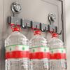 Wall Mounted Suction Cup Door Hook 4/5/6/7/8 Hook Hanging Coat Holder Wall Clothes Hanger  Bathroom