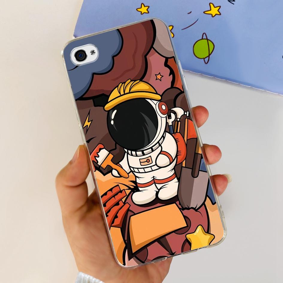For iPhone 4 Case 3.5" Cute Cartoon Leopard Transparent Silicone Soft Cover For iPhone 4s iPhone4 Funda iPhone4s Shockproof Capa
