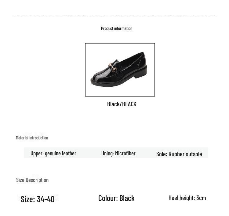 Women's 2025 British Style Black Leather Loafers: Autumn Flat-Toe Work Shoes