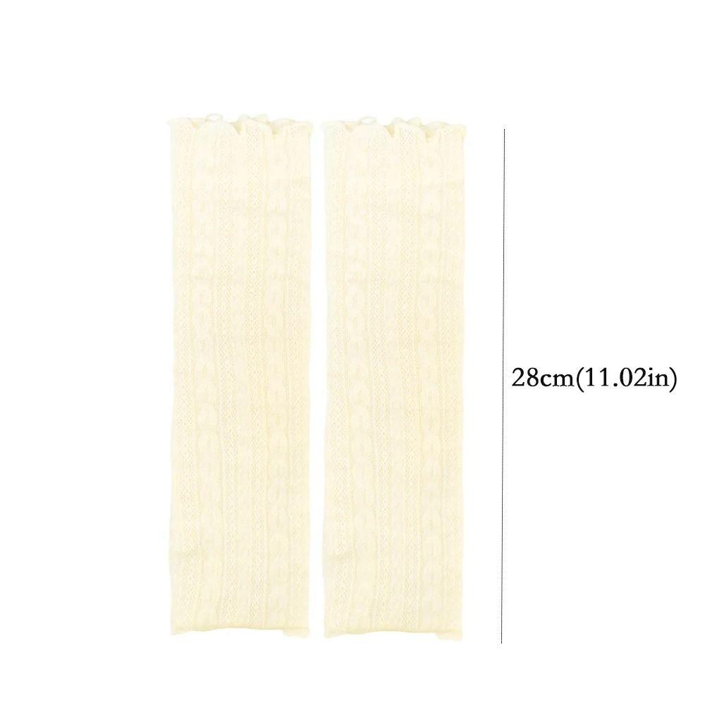 Sleeve Cover Mesh Leg Warmers Kawaii Style Boot Cuffs Thin Socks Casual Lace Leggings Women Wear