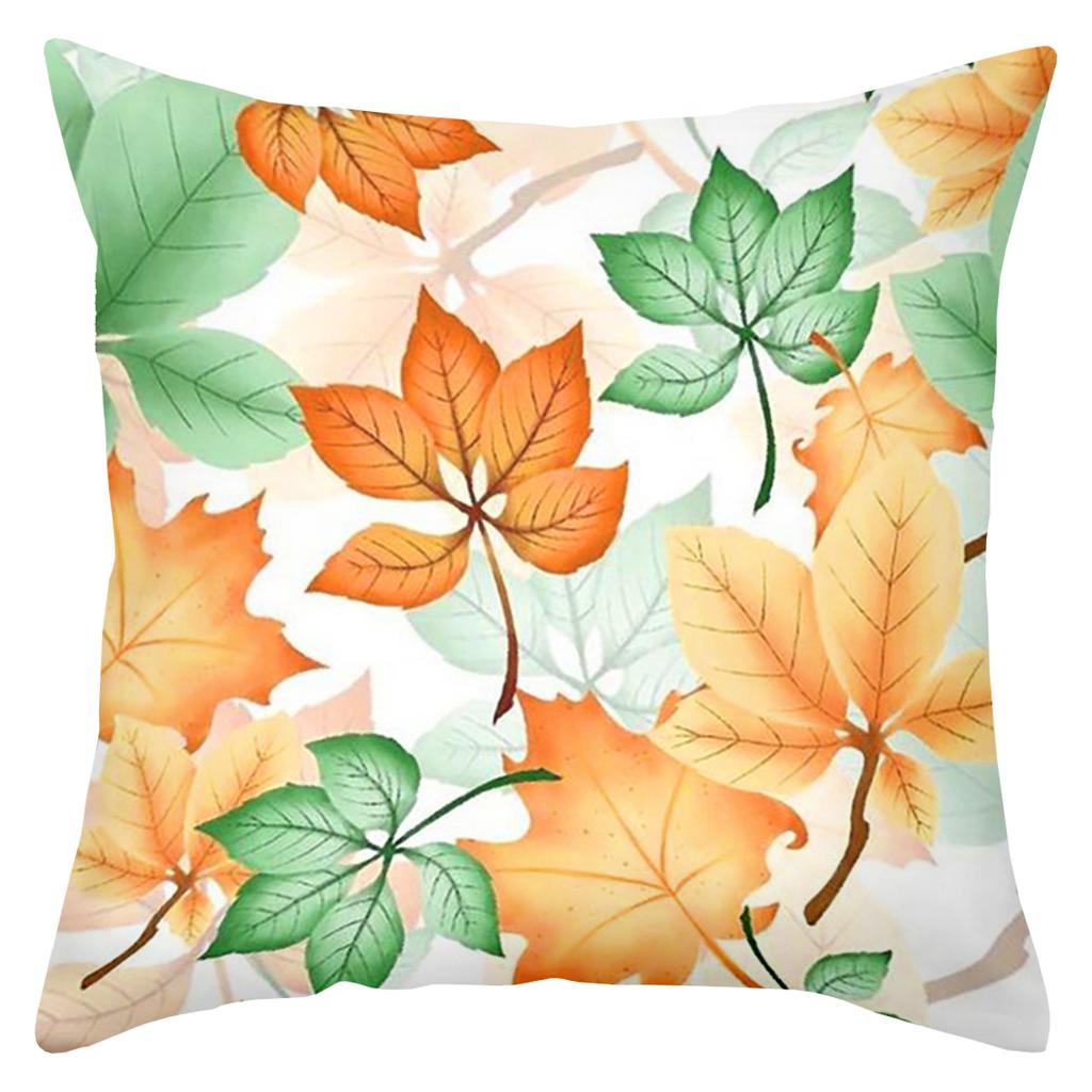 Autumn Leaf Pattern Decorative Throw Pillows for Home Polyester pillowcase, sofa decorative cushion cov Headboard Pillow