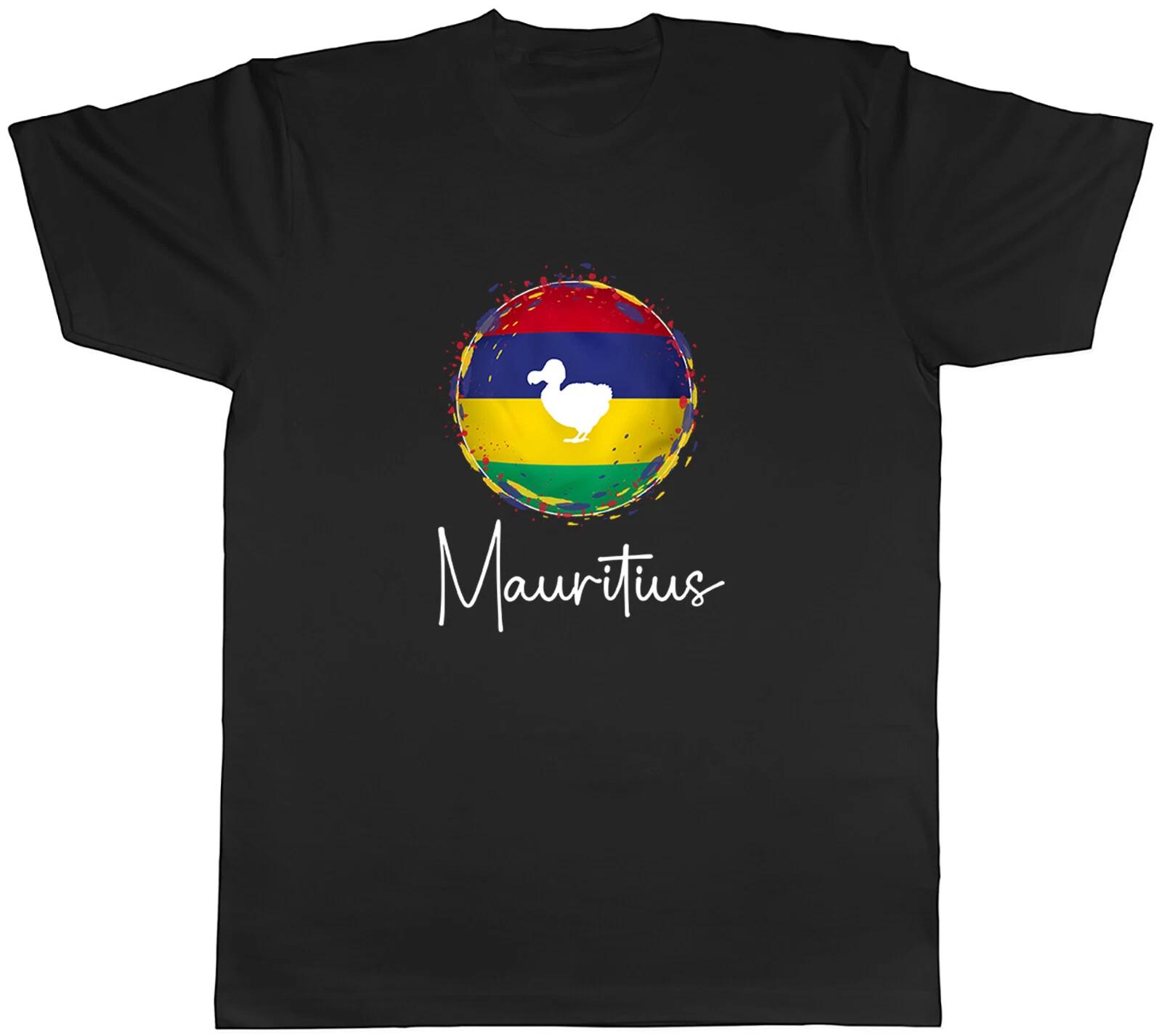 Mauritius Flag Colour Country Mens Unisex T Shirt Tee Gift M