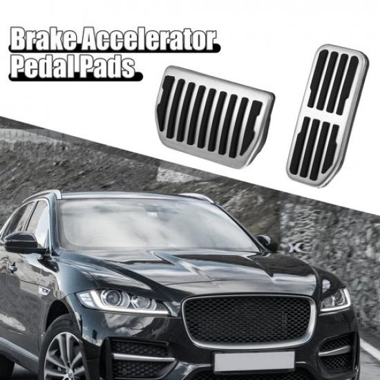 2pcs Brake and Gas Accelerator Pedal Covers Anti-Slip for Jaguar XF 2016-