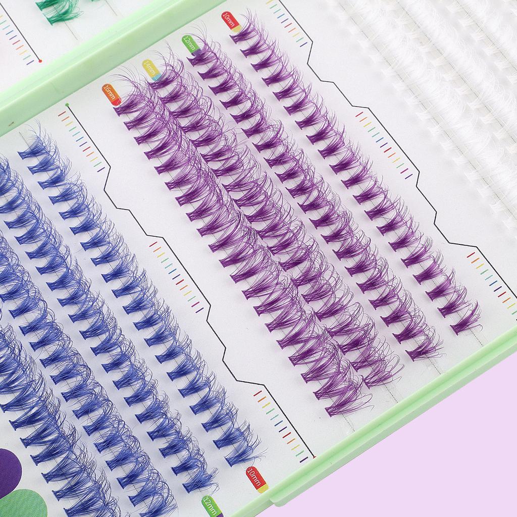 Diy Single Tuft Of Hair Large Capacity Family Photo Colored False Eyelashes Eyelash Book D Song Mixed False Eyelashes