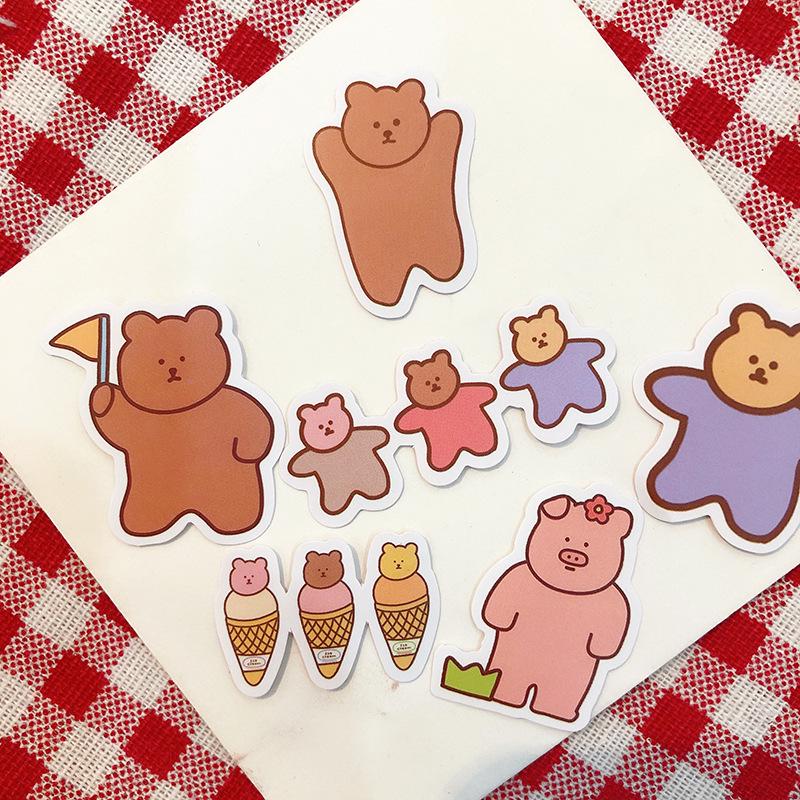 100 Rilakkuma Cartoon Animal Planner Stickers: Cute Japanese-Style Decoration
