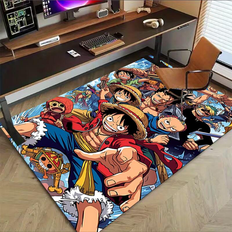 1pc One Piece Adventure Carpet for Playroom Bedroom Living Room Sofa Home Decor,kids Game Area Rug Non-slip Floor Mat Y72362
