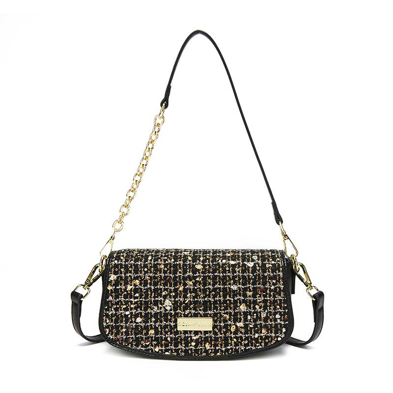 Spring Lockable Casual Simple and Trendy Single-shoulder Small Square Bag