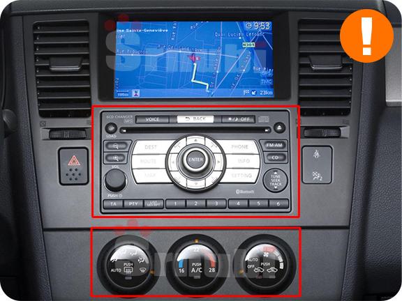 Android Car Radio Multimedia Video Player for Nissan Tiida C11 2004-2013 With Button Knob WiFi BT 2 Din 1+16GB