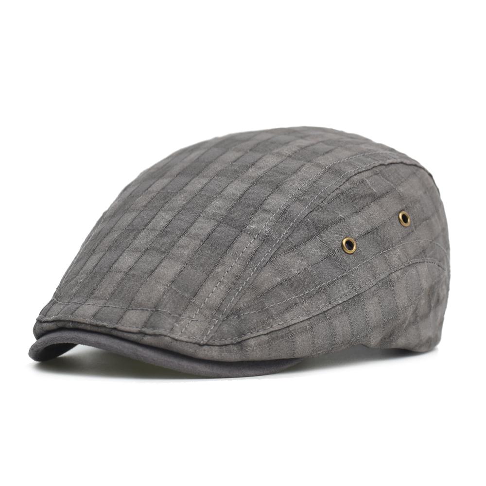 Spring Summer Fashion Adjustable Newsboy Caps Men Woman Breathable Casual Beret Flat Ivy Cap Soft Solid Driving Peaked Cap Unise