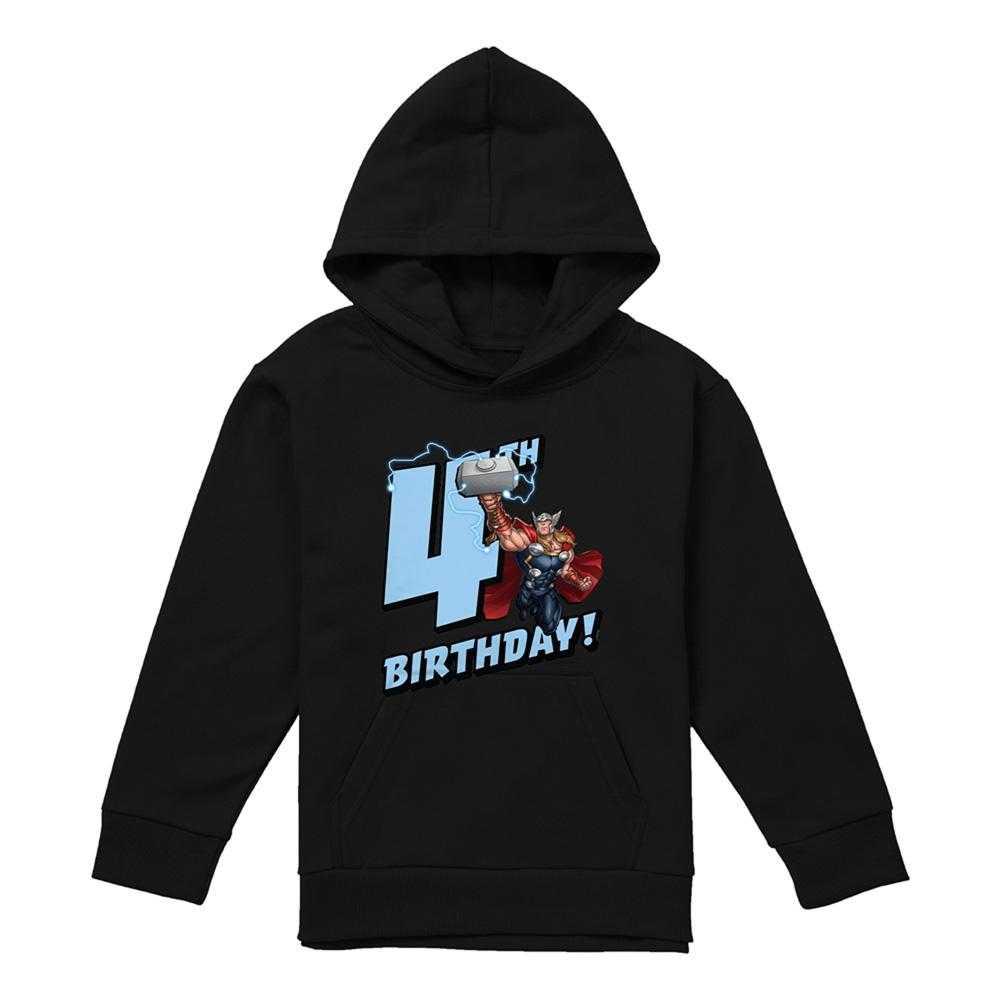 Marvel Childrens/Kids Thor 4th Birthday Hoodie