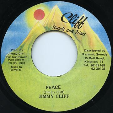 

7inch Record JIMMY CLIFF - Peace Cliff Sounds an 1991 Jamaica Reggae, Ska & Dub