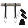 Tree Swing Hanging Straps Kit Holds 1200lbs Hammock Belt Carabiner Garden Patio Fishing Tire Safe Rope Supplies