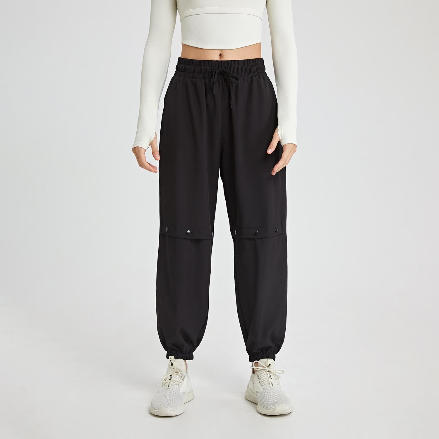 

Sweatpants Drawstring High Waist Sports Pants Women s Loose Foot Tie Casual Harlan Pants Running Quick Drying Dance Gym Yoga Pants S