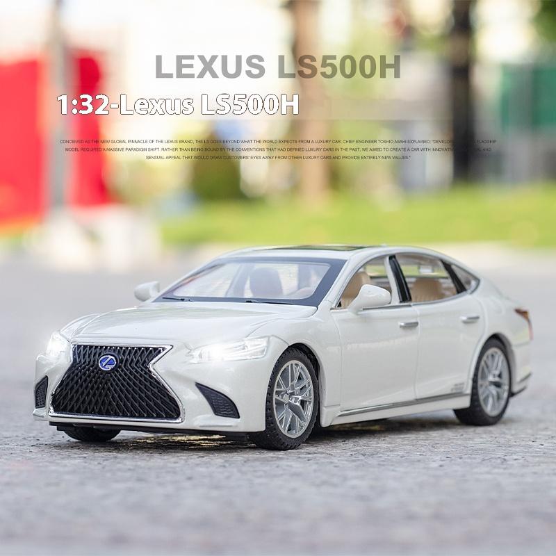 Lexus LS500H Modellauto im Maßstab 1:32, aus Metallguss, mit Sound und Lichteffekten, Sammlerstück, Geschenk für Jungen, ideal für die Inneneinrichtung.