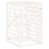 Waste Bin Enclosure White 84 x 90 x 128.5 cm Solid Pine Wood