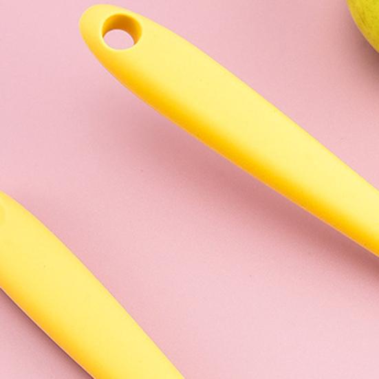 Yousheng Mini Silicone Spatula Soup Spoon Set for Non-Stick Cookware Heat-Resistant Kitchen Utensils with Hanging Loop Small Flexible Scraper for