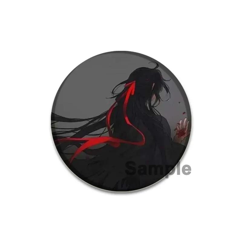 

32/44/58 мм аниме Mo Dao Zu Shi Брошь Вэй Усянь Значок Ручной Работы Жестяная Булавка Нагрудник для Рюкзака Одежда Ювелирные Изделия Аксессуары Подарки 32mm