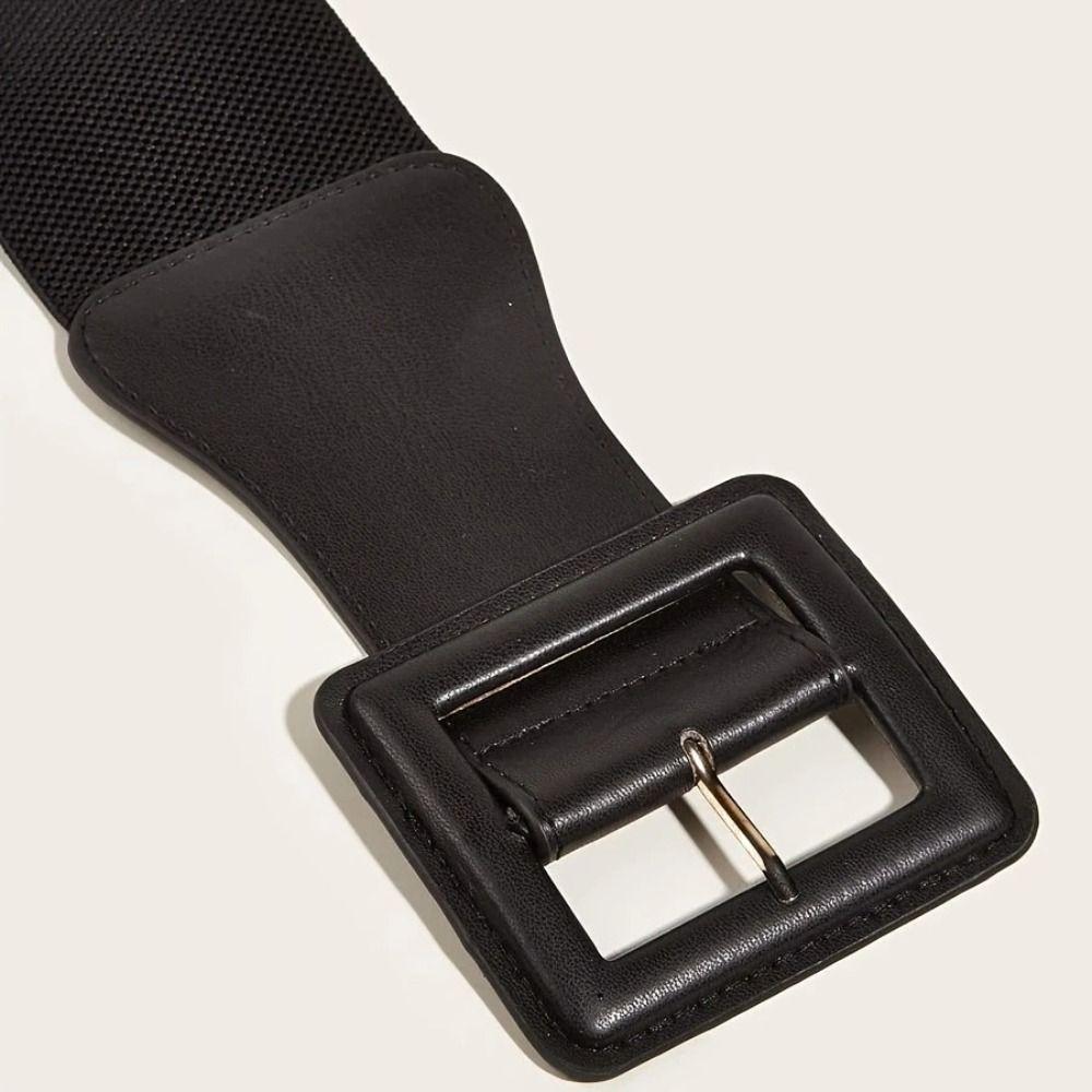 Wide Waist Strap Punk Style Decoration Belt Exquisite Stretch Waistband  for Women