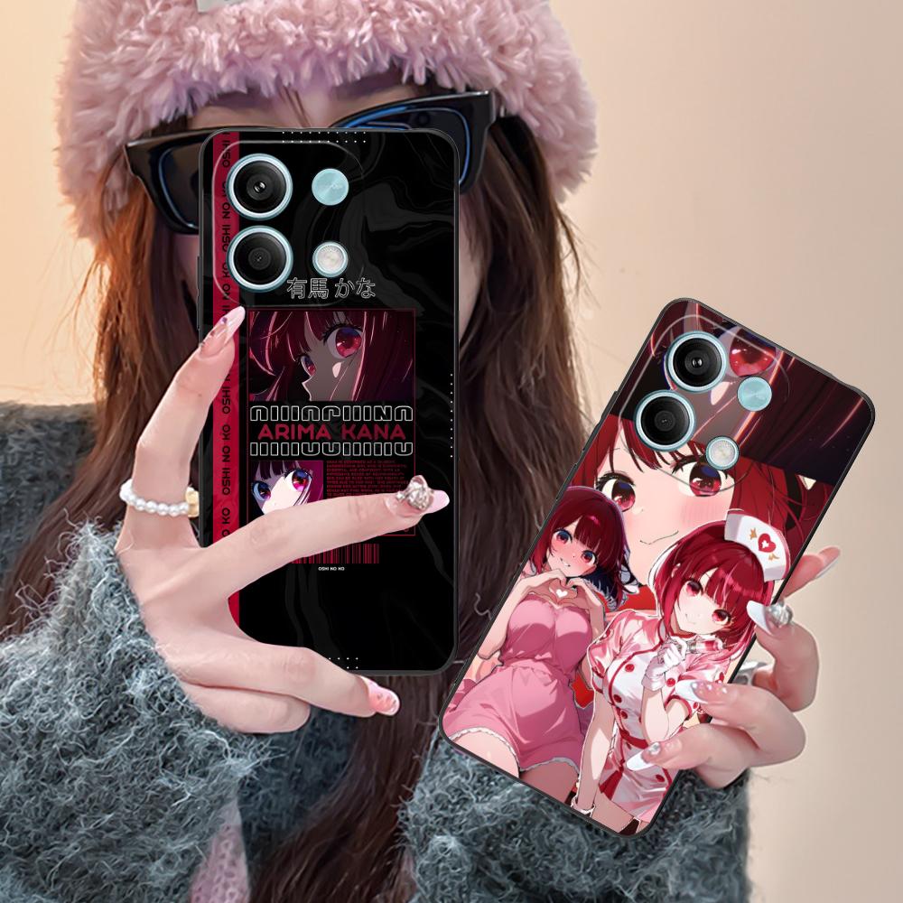 Oshinoko Arima Kana Phone Case for POCO M7 M6 M5 M4 M3 X7 X6 X5 X4 X3 Pro GT 5G Colorful Printing Cover Smartphone Pretty Cover