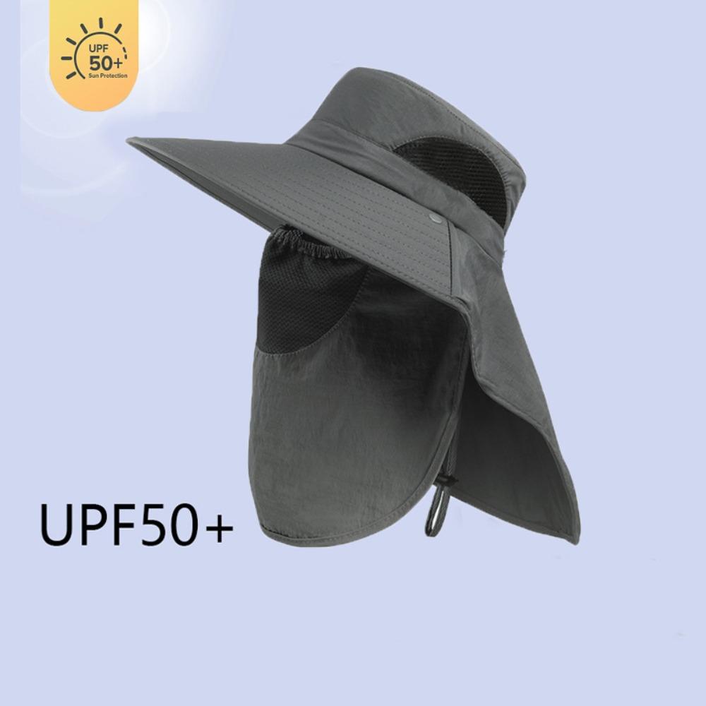Breathable Bucket Hat Neck Protection Beach Cap Fashion Sun Hat Outdoor