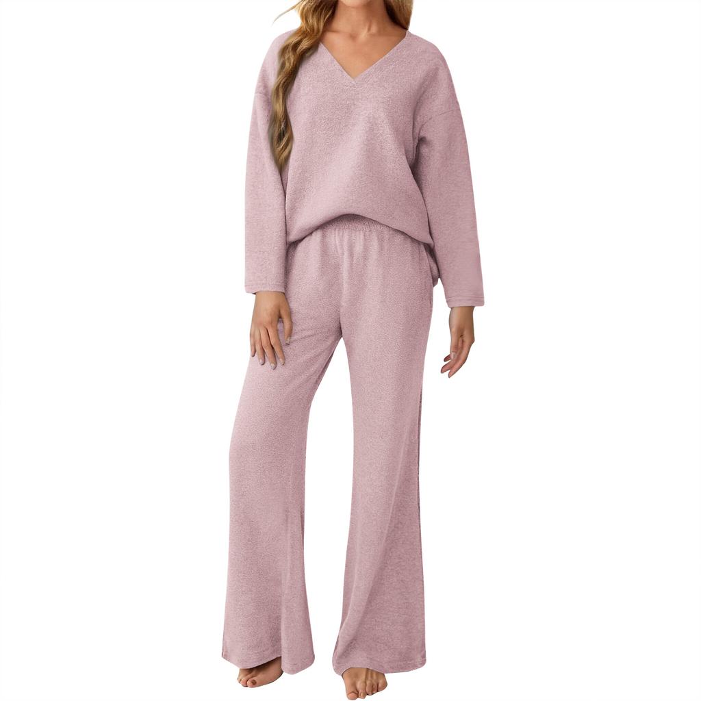 Women's Two-piece Sweater Suit Home Wear Matching Casual Suit Fashion Clothing