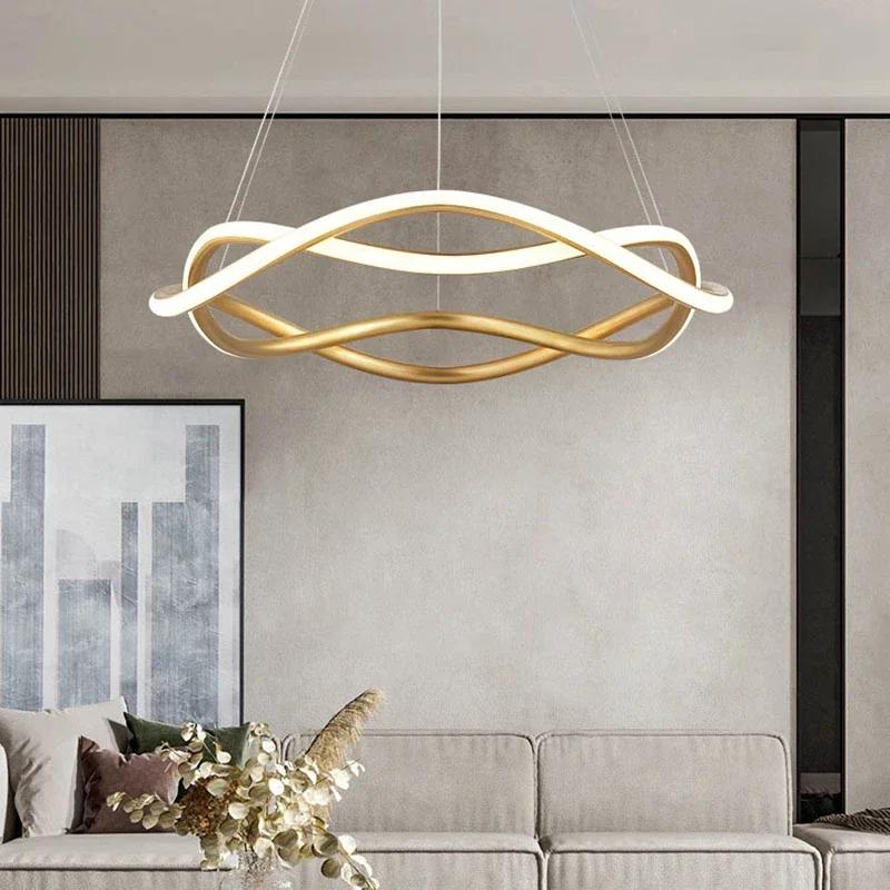 Lampada a sospensione moderna a LED per soggiorno, sala da pranzo, camera da letto, hotel, lampadario a soffitto, decorazione per la casa, apparecchio di illuminazione per interni, lampadario