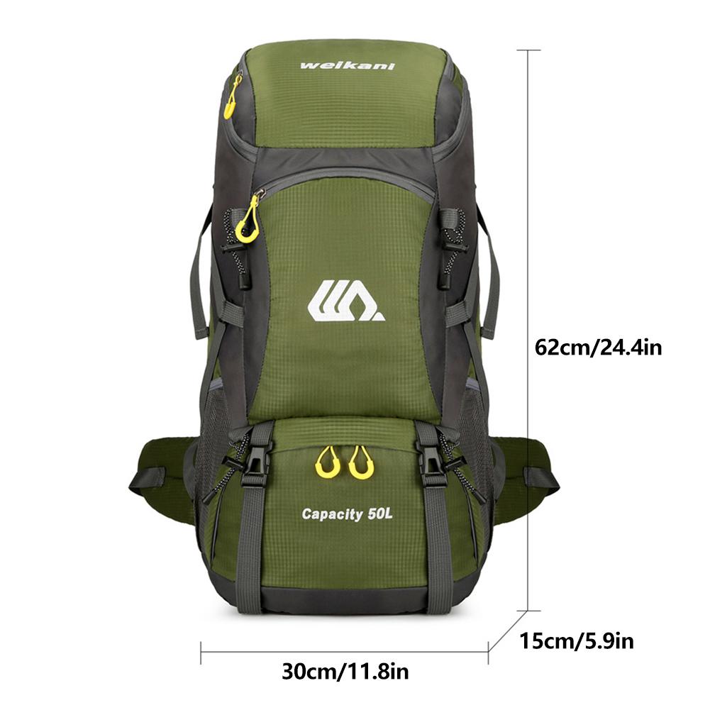 50L Waterproof Hiking Camping Backpack Trekking Bag Rucksack Large Capacity Travel Outdoor Sports Bags Camping Equipment Men