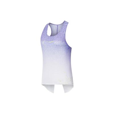 Gradient Full Print Knitted Sports Tank Top Women Tops Purple Blue SC1230125B-PR23
