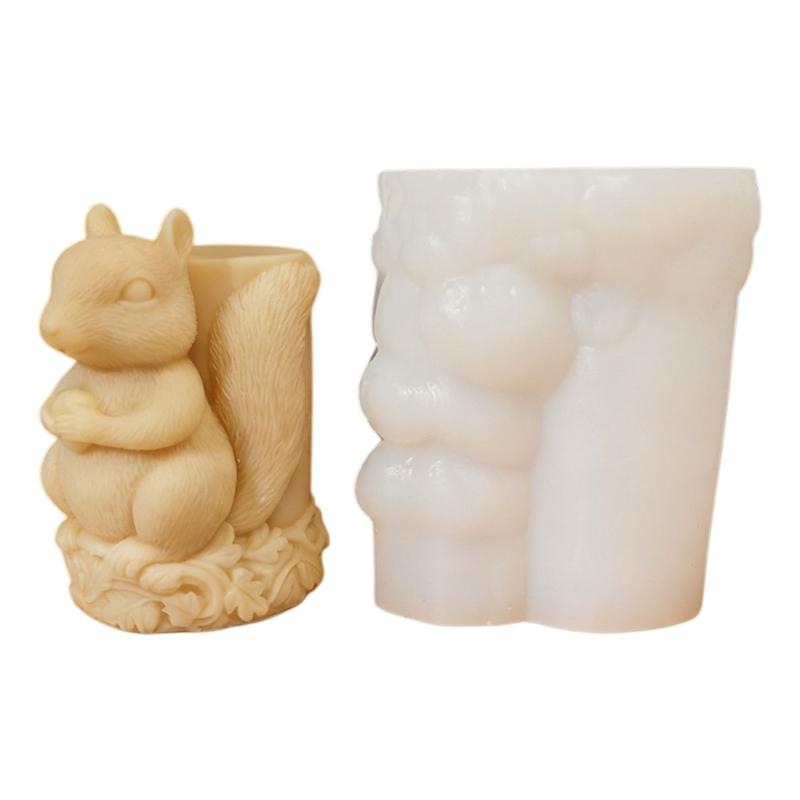 

Силиконовая форма для фигурки белки, форма для животного, форма для силиконовой свечи, для изготовления эпоксидной смолы, для свечи, мыла, украшения для фестиваля 1