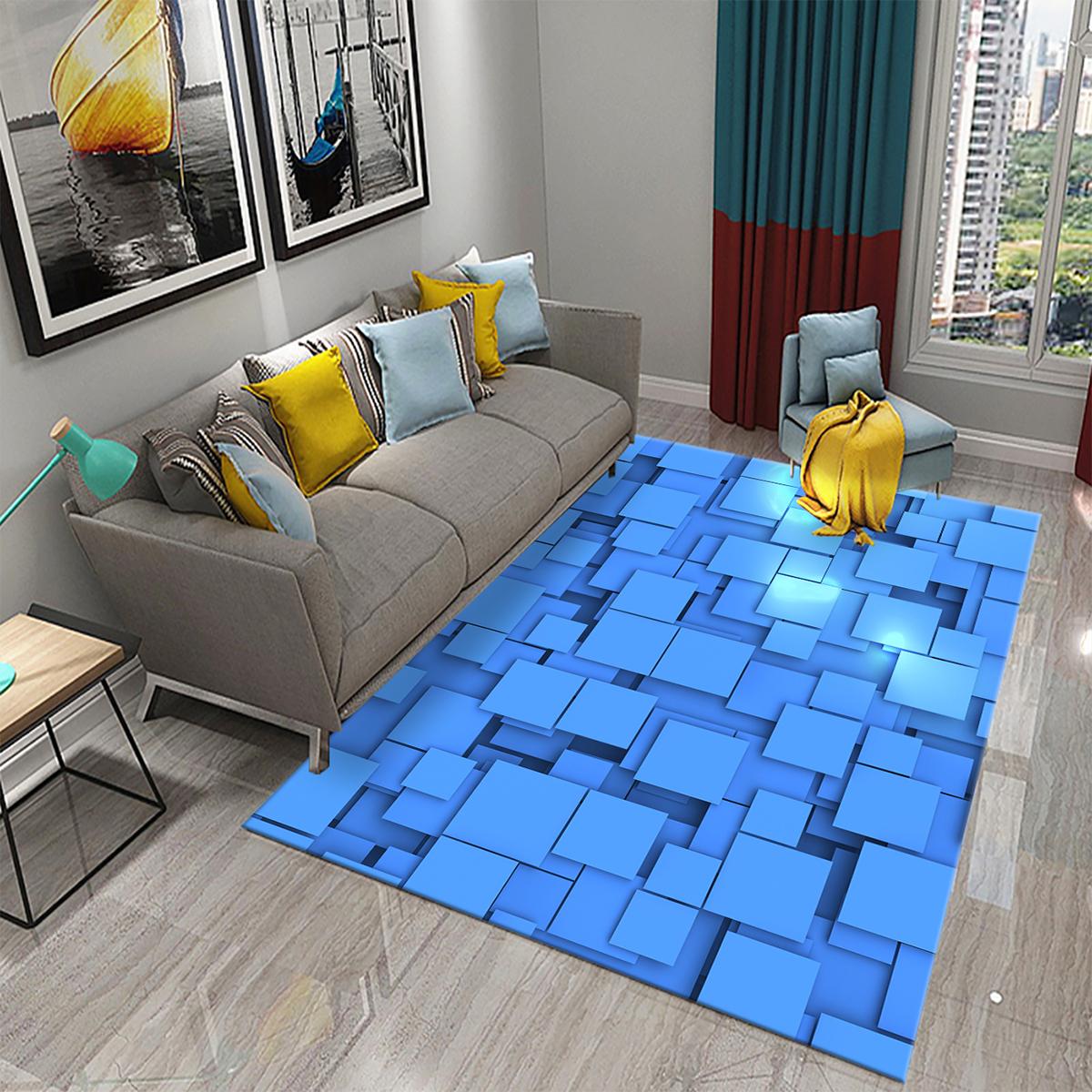 

Веселка Геометричний килим Барвистий килимок для дорослих підлітків Сучасні килими з абстрактним геометричним мистецтвом Спальня Декор вітальні Килимок для підлоги 40cm x 60cm