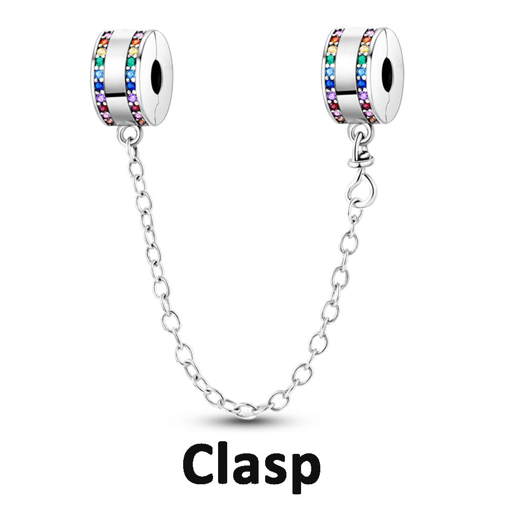 Copper Silicone Spacer Stopper Clip Charms Chamilia Beads Fit Original Bracelet Charms For Jewelry Making Diy Gift Women