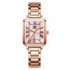 Women's Quartz Watch Simple Elegant Night Light Gift Rose Gold Pink
