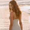 2025 Europe and America Cross Border New Beach Dress Female Pure Color Knitting Bikini Swimsuit Blouse Sun-Proof Set