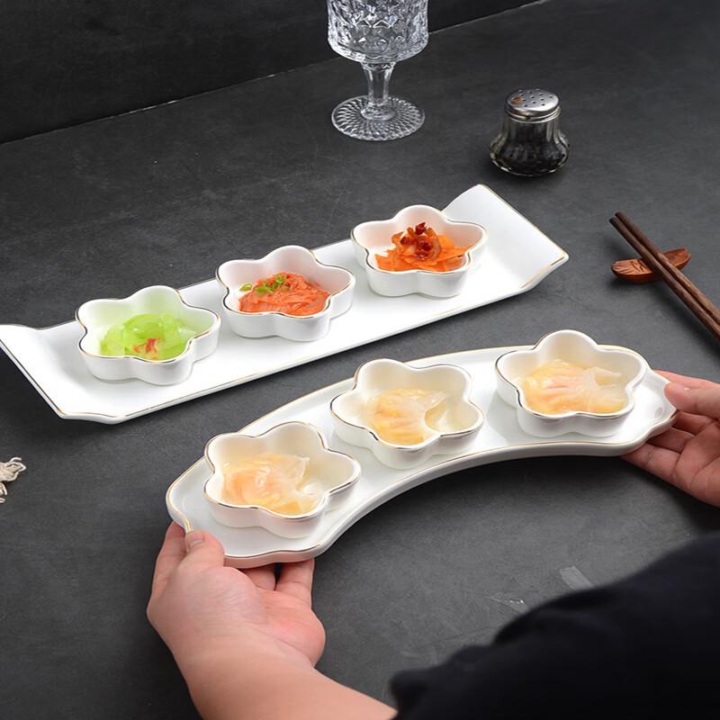 Chinese Ceramic Appetizer & Sauce Dish