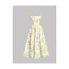 Vintage Flower Print Sleeveless A Line Dress With High Waist For Casual Summer Wear