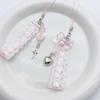 Sweet Lovely Lace Ribbon Cat Heart Pendant Keychain Phone Charm Lanyard Bag Decoration For Women Portable Hangings Lanyard Gifts