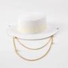 Zomer Strooien Hoeden voor Dames Lint Decoratie Elegante Dames Feestjurk Hoeden Reizen Strand Zon Hoed Chapeau Femme