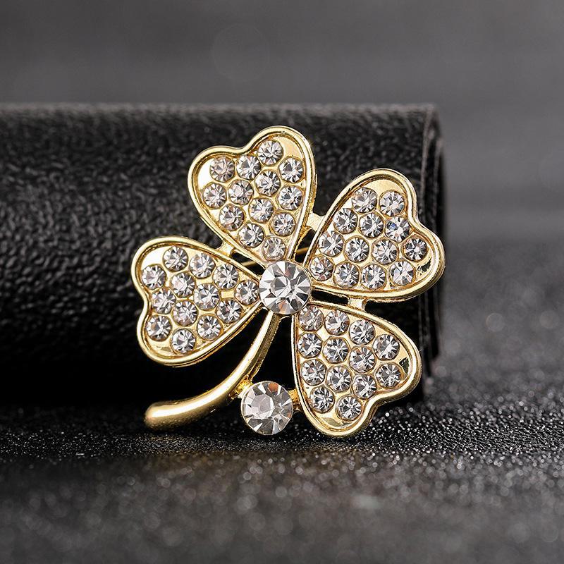 High-End Pearl & Rhinestone Butterfly Brooch for Women's Fashion Suits and Scarves