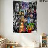 Abstract Guitarist Tapestry Urban Art Vibes Tapestry Background Cloth Fashion Print Home Decor Wall Covering Decoration Soft