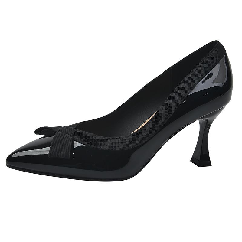 

0-10 Purple Magic Linglong Large Size Women s Shoes Nude High Heels Women s Thin Heels Pointed cm Wide Feet Fat Feet Shoes 35 чёрный